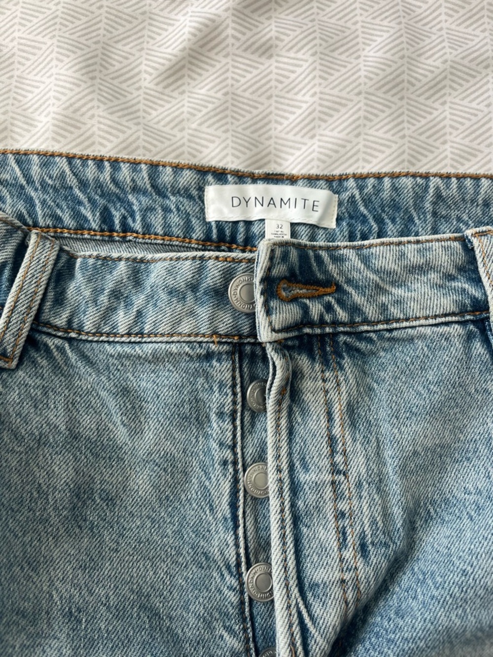 Light Blue Denim Shorts - Picture 3 of 3